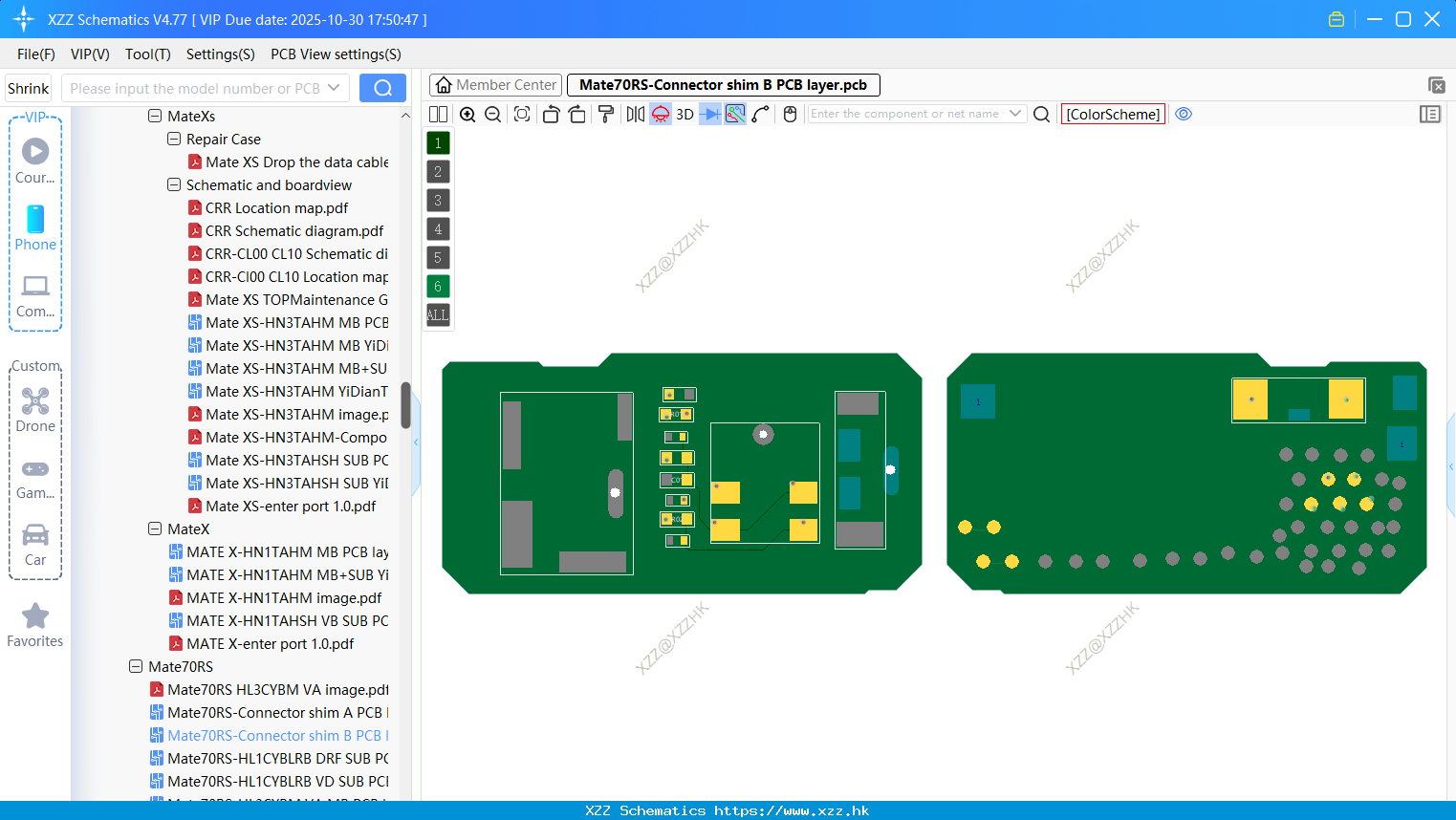 Huawei Mate70RS-Connector Shim B PCB Layer